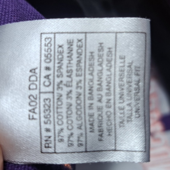 Nike Clemson Tigers center swoosh raised lettering purple & orange fitted hat - Picture 9 of 9